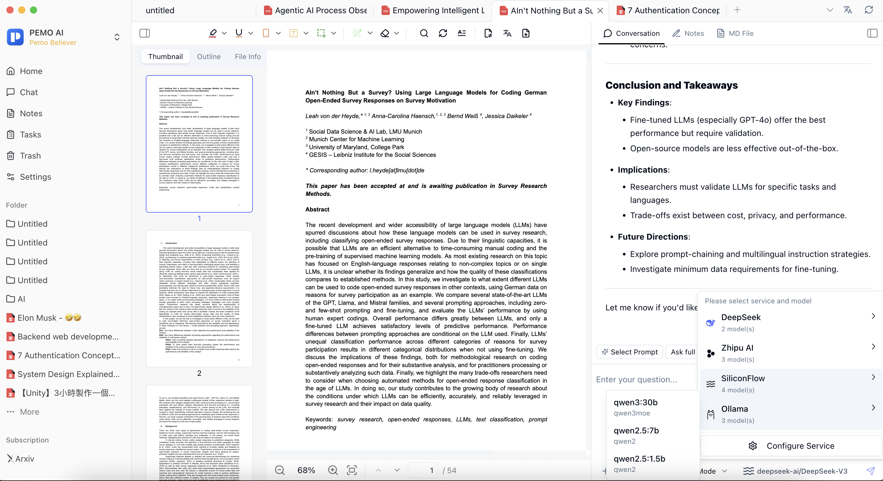 Pemo bilingual PDF translation view with highlights and annotation tools